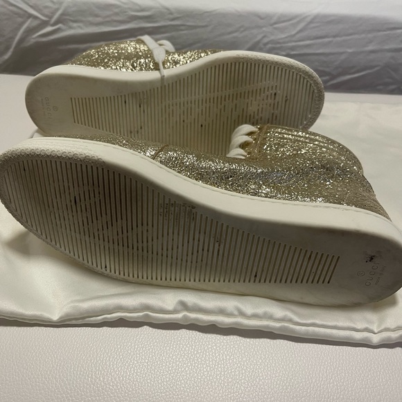 Gucci Gold high top Sneakers - Picture 5 of 7